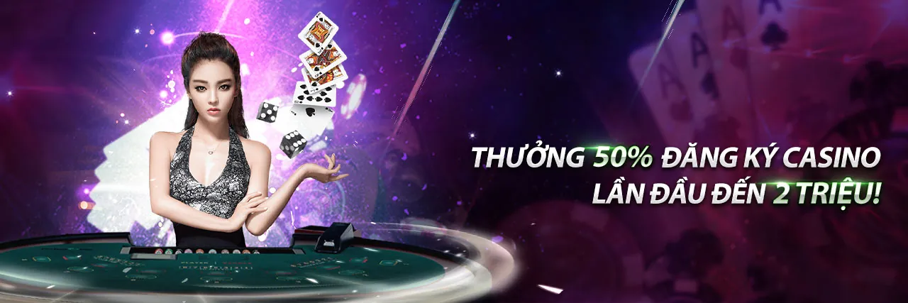 Sảnh Casino w388bet sang trọng